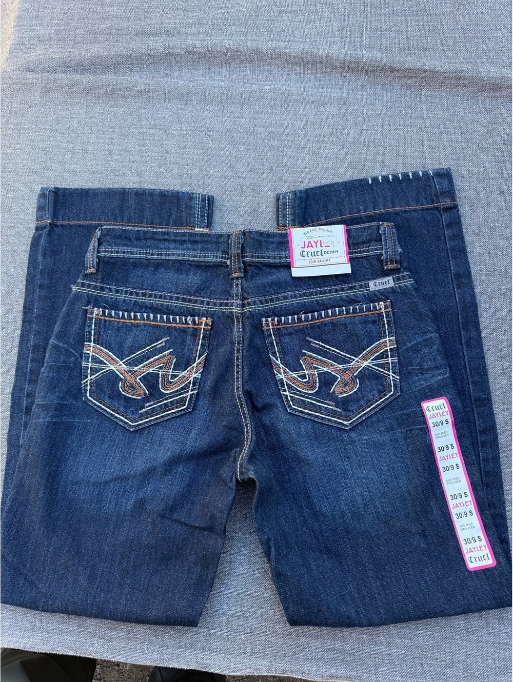 Cruel Denim Jayley Mid Rise Trousers Jeans Size 30 Short